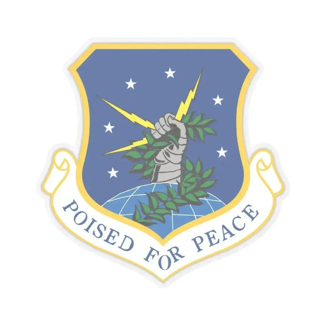 91st Space Wing (U.S. Air Force) STICKER Vinyl Kiss-Cut Decal 6 Inch Transparent - The Sticker Space