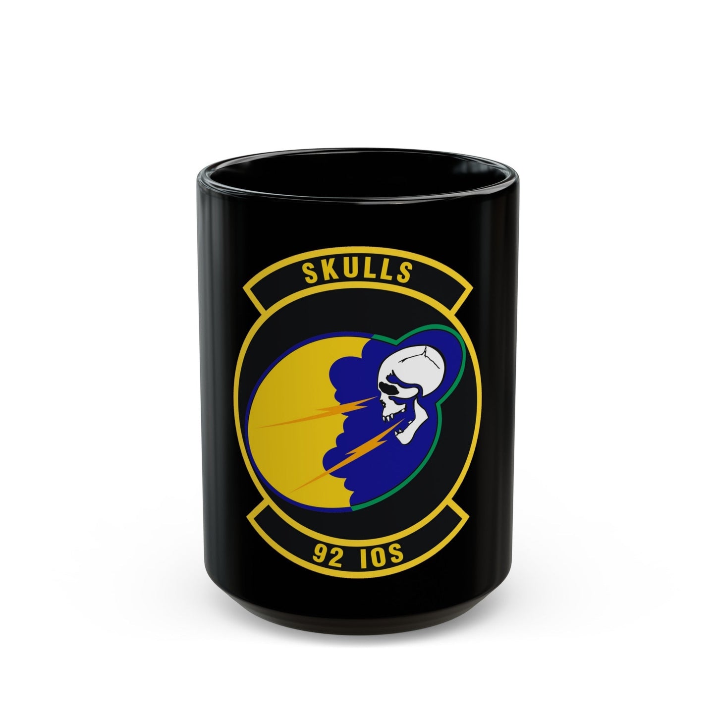 92 Information Operations Squadron ACC (U.S. Air Force) Black Coffee Mug-15oz-The Sticker Space