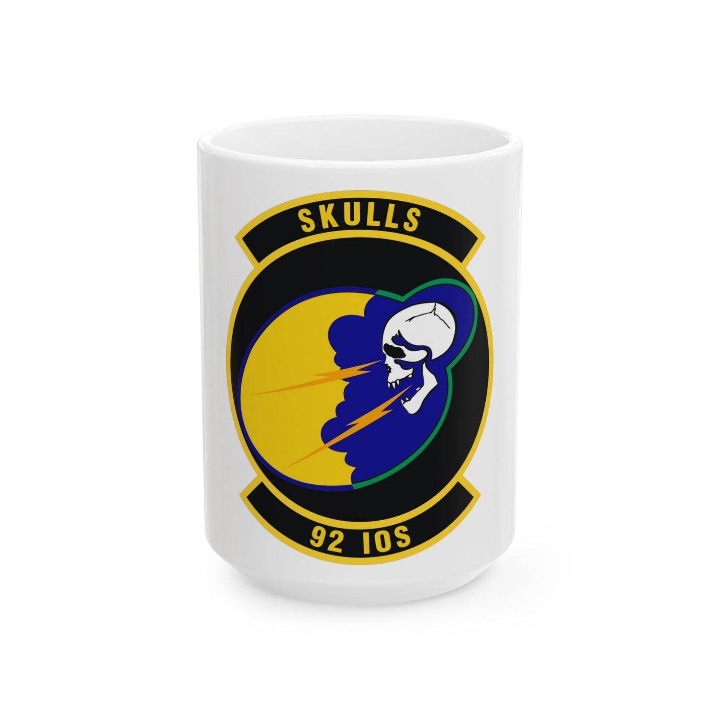 92 Information Operations Squadron ACC (U.S. Air Force) White Coffee Mug-15oz-The Sticker Space