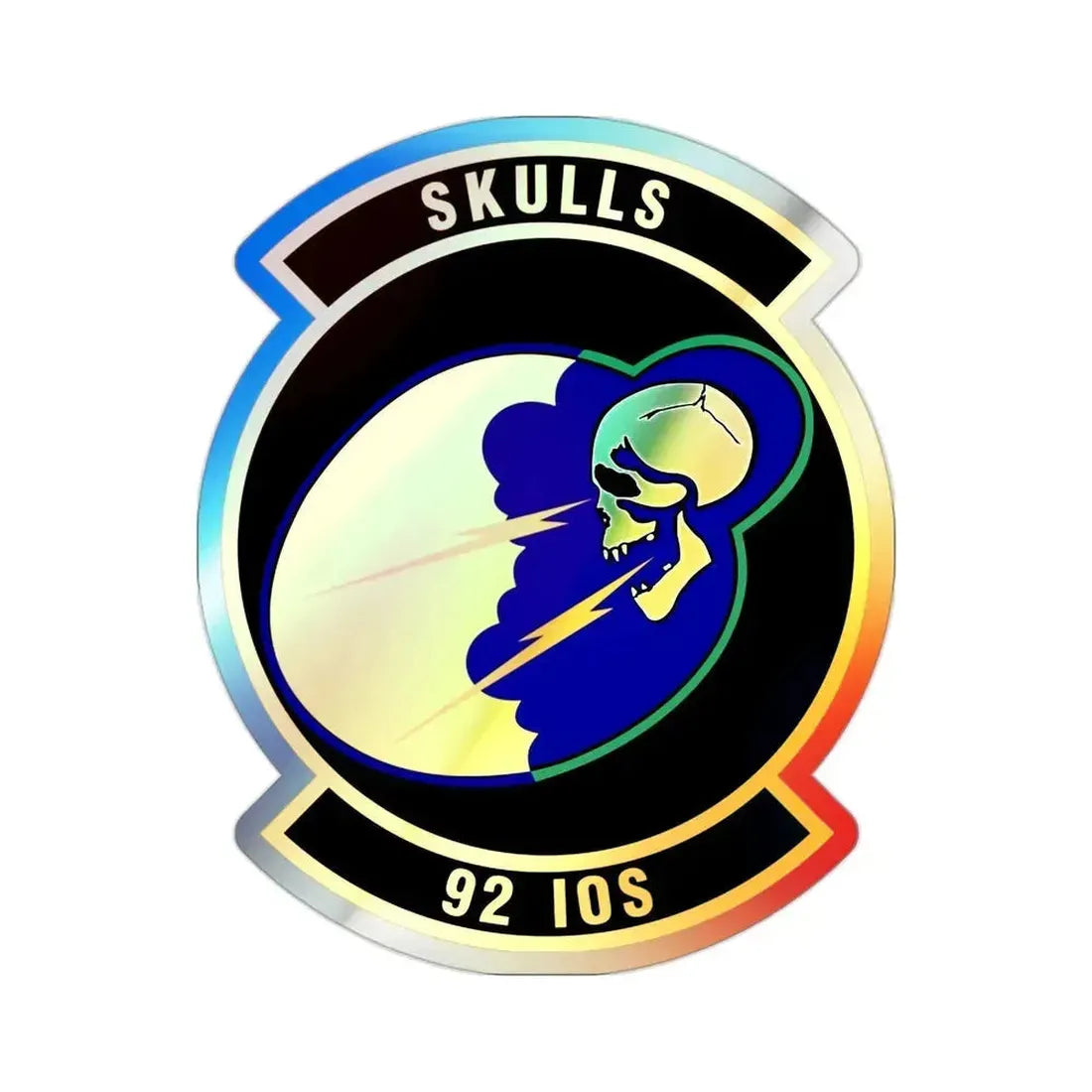 92 Information Operations Squadron ACC (U.S. Air Force) Holographic STICKER Die-Cut Vinyl Decal 2 Inch Holographic - The Sticker Space