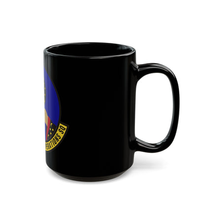 92 Maintenance Operations Squadron AMC (U.S. Air Force) Black Coffee Mug-The Sticker Space