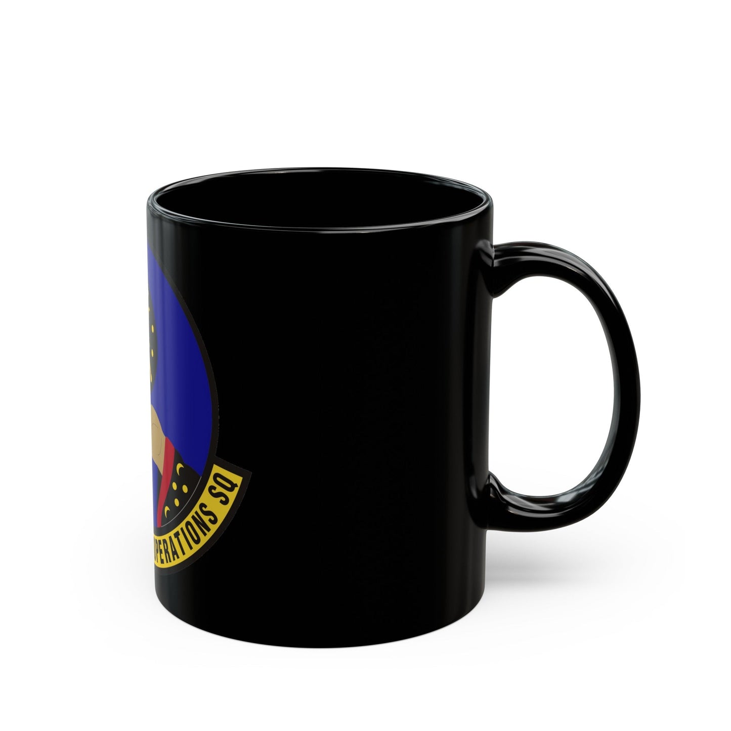 92 Maintenance Operations Squadron AMC (U.S. Air Force) Black Coffee Mug-The Sticker Space