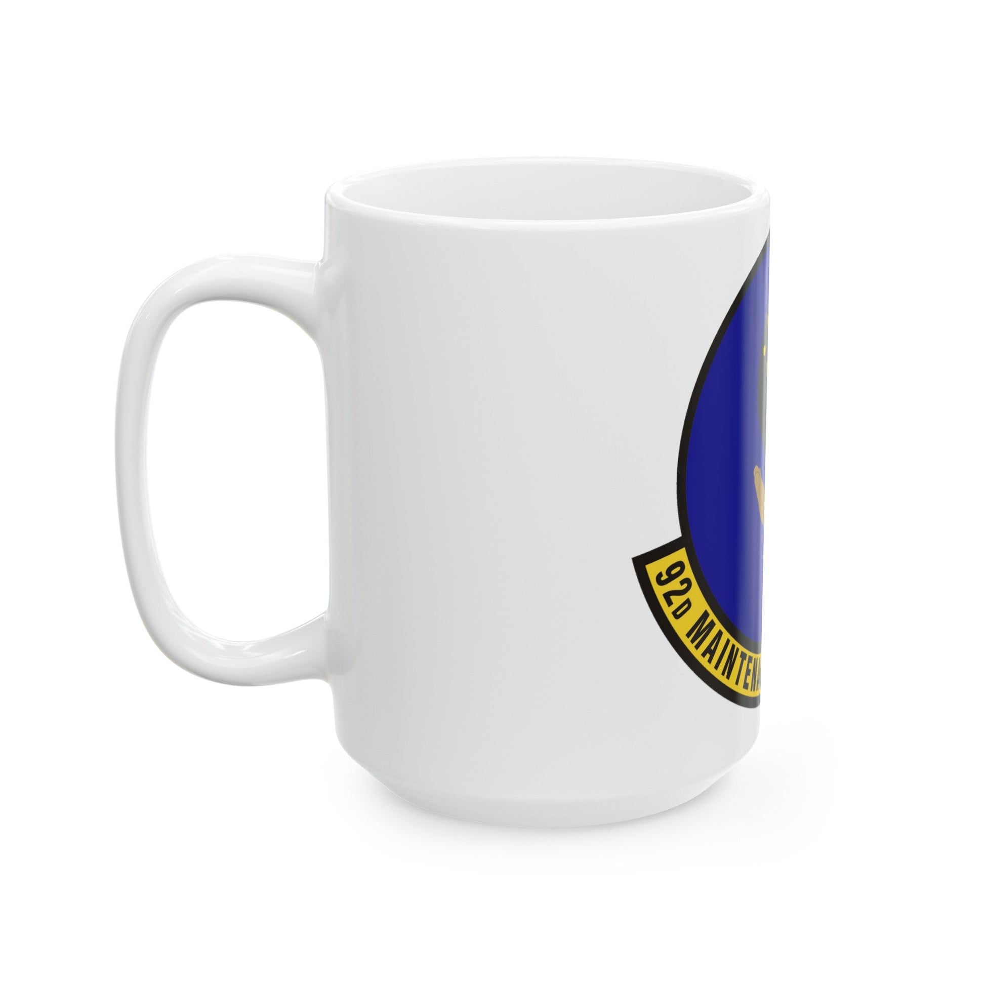 92 Maintenance Operations Squadron AMC (U.S. Air Force) White Coffee Mug-The Sticker Space