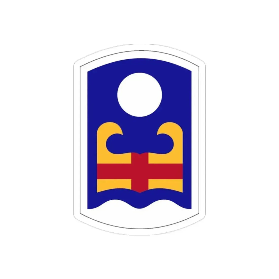 92 Military Police Brigade (U.S. Army) REVERSE PRINT Transparent Die-Cut STICKER 2 Inch Die-Cut Transparent - The Sticker Space