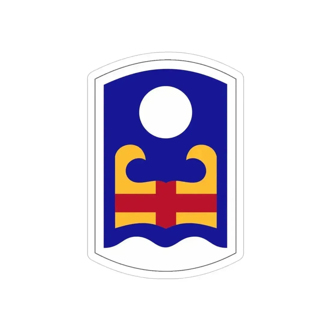 92 Military Police Brigade (U.S. Army) REVERSE PRINT Transparent Die-Cut STICKER 4 Inch Die-Cut Transparent - The Sticker Space