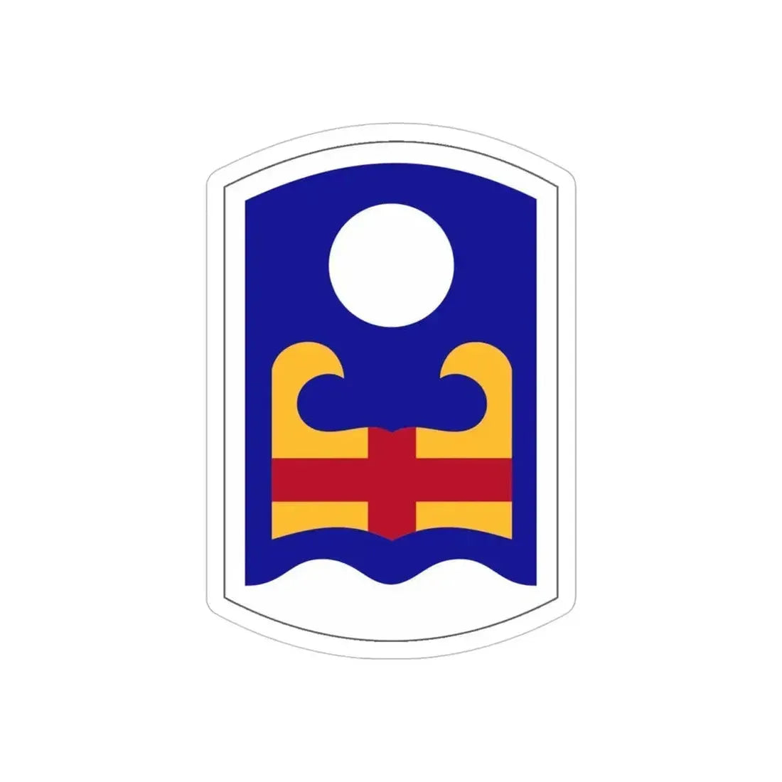 92 Military Police Brigade (U.S. Army) REVERSE PRINT Transparent Die-Cut STICKER 5 Inch Die-Cut Transparent - The Sticker Space