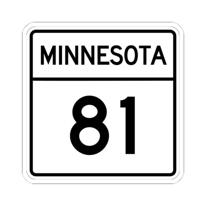 MN-81 1948 (Minnesota) (Road Sign) STICKER Vinyl Kiss-Cut Decal