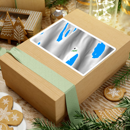 Flag of Irkutsk Oblast Picture Description (Russia) STICKER Vinyl Kiss-Cut Decal