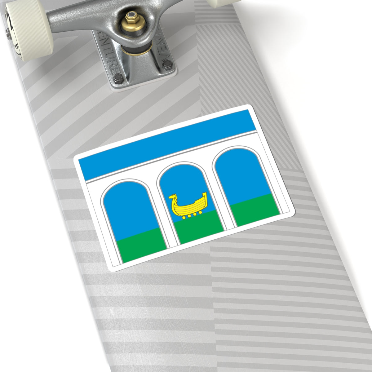Flag of Mytishchi City Moscow Oblast (Russia) STICKER Vinyl Kiss-Cut Decal