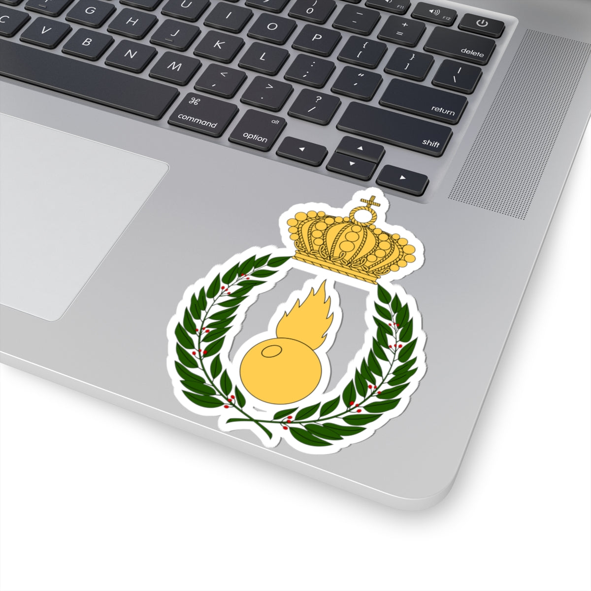 Artilleriets officershögskola vapen (Sweden) (Coat of Arms) STICKER Vinyl Kiss-Cut Decal