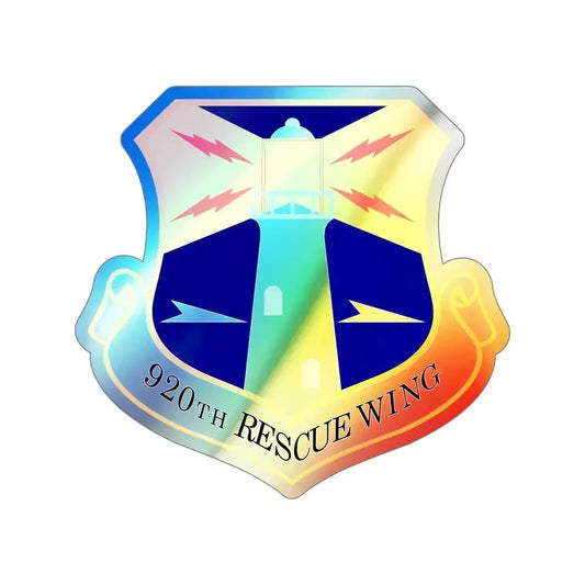 920th Rescue Wing (U.S. Air Force) Holographic STICKER Die-Cut Vinyl Decal 6 Inch Holographic - The Sticker Space