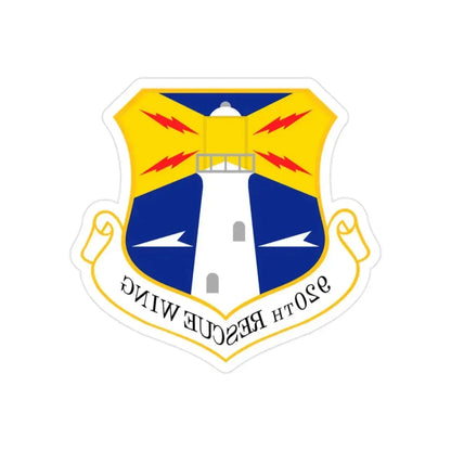 920th Rescue Wing (U.S. Air Force) REVERSE PRINT Transparent Die-Cut STICKER - The Sticker Space