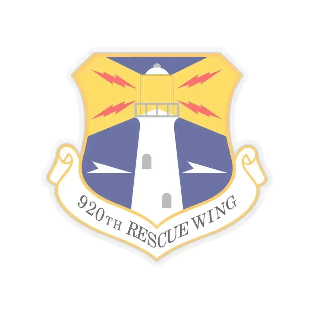 920th Rescue Wing (U.S. Air Force) STICKER Vinyl Kiss-Cut Decal 3 Inch Transparent - The Sticker Space