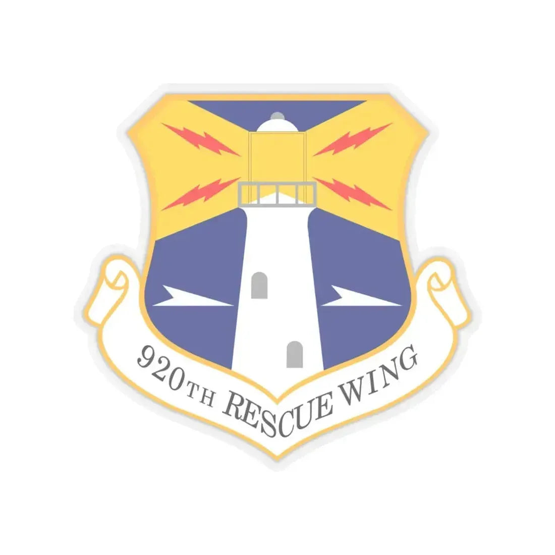 920th Rescue Wing (U.S. Air Force) STICKER Vinyl Kiss-Cut Decal 4 Inch Transparent - The Sticker Space