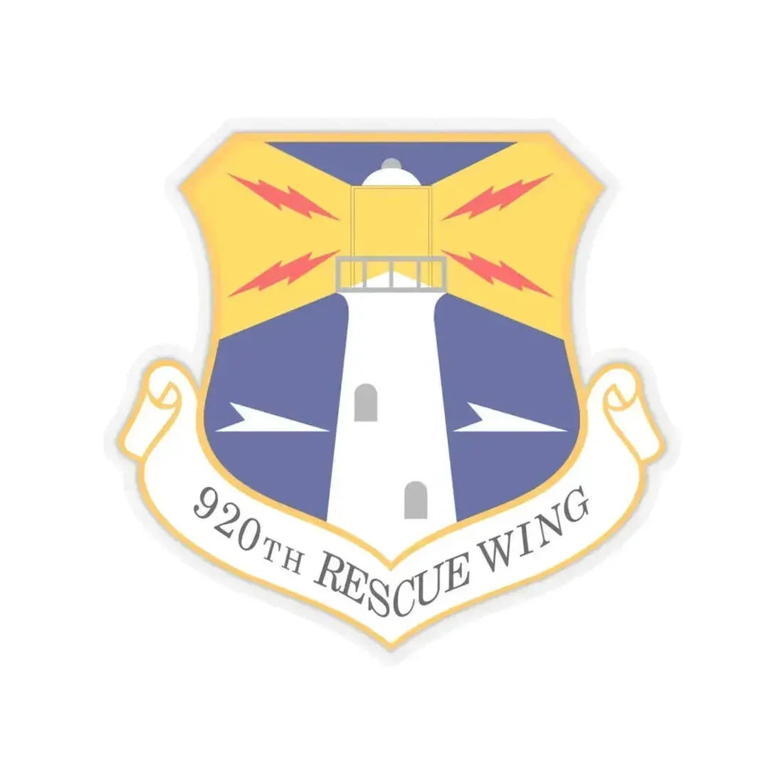 920th Rescue Wing (U.S. Air Force) STICKER Vinyl Kiss-Cut Decal 6 Inch Transparent - The Sticker Space