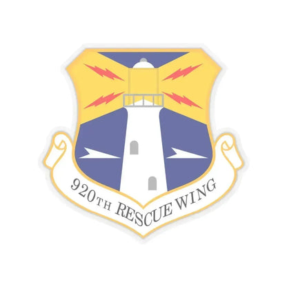 920th Rescue Wing (U.S. Air Force) STICKER Vinyl Kiss-Cut Decal 6 Inch Transparent - The Sticker Space