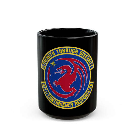 921 Contingency Response Sq AMC (U.S. Air Force) Black Coffee Mug-15oz-The Sticker Space