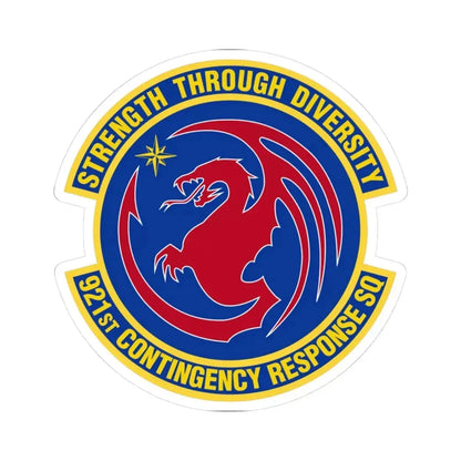 921 Contingency Response Sq AMC (U.S. Air Force) STICKER Vinyl Kiss-Cut Decal 3 Inch White - The Sticker Space