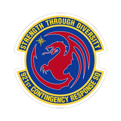 921 Contingency Response Sq AMC (U.S. Air Force) STICKER Vinyl Kiss-Cut Decal 6 Inch White - The Sticker Space