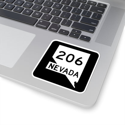Nevada 206 (Nevada) (Road Sign) STICKER Vinyl Kiss-Cut Decal