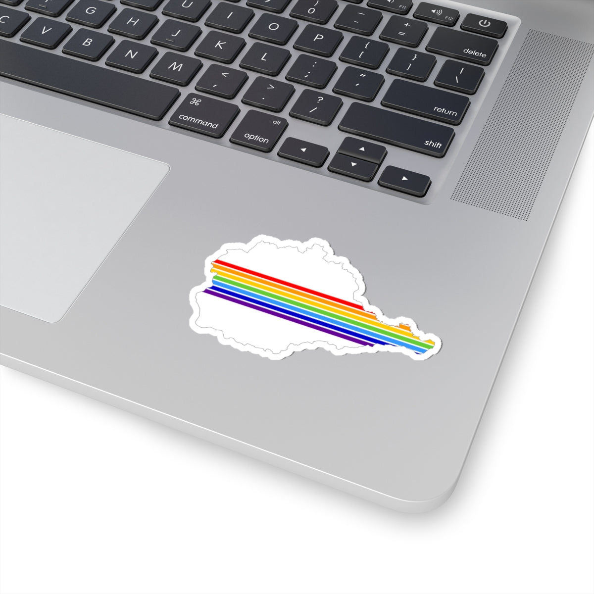 Flag-map of the Jewish Autonomous Oblast (Russia) STICKER Vinyl Kiss-Cut Decal