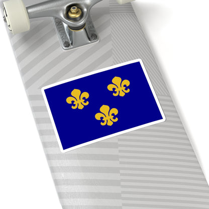 Flag of medieval France (France) STICKER Vinyl Kiss-Cut Decal