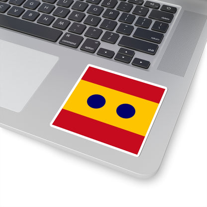Flag of Vice Admiral Spain (Spain) STICKER Vinyl Kiss-Cut Decal