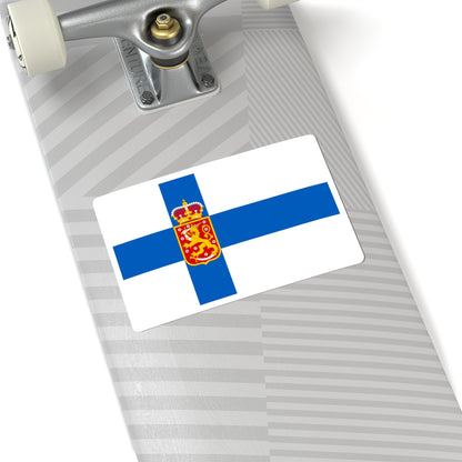 Flag of Finland 1918-1920 State (Finland) STICKER Vinyl Kiss-Cut Decal