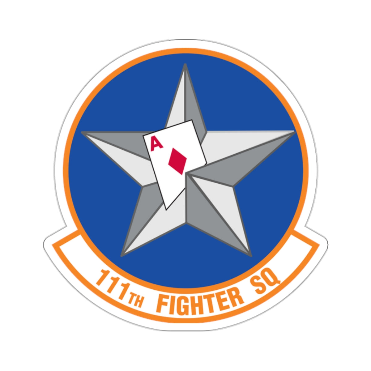 111th Fighter Squadron (U.S. Air Force) STICKER Vinyl Kiss-Cut Decal-2 Inch-White-The Sticker Space