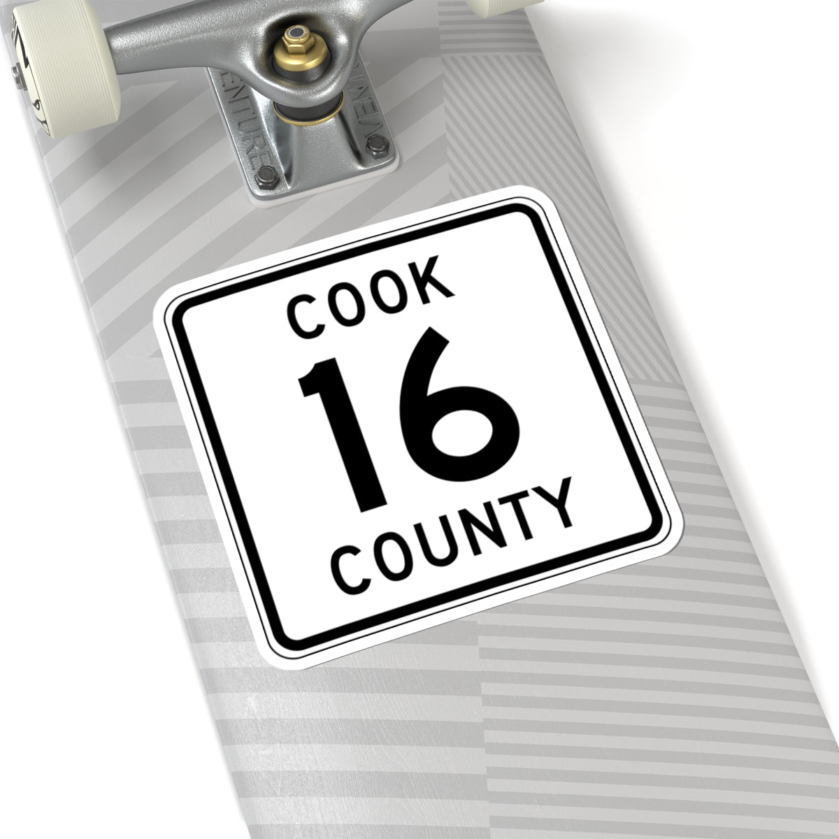 Cook County 16 MN (Minnesota) (Road Sign) STICKER Vinyl Kiss-Cut Decal