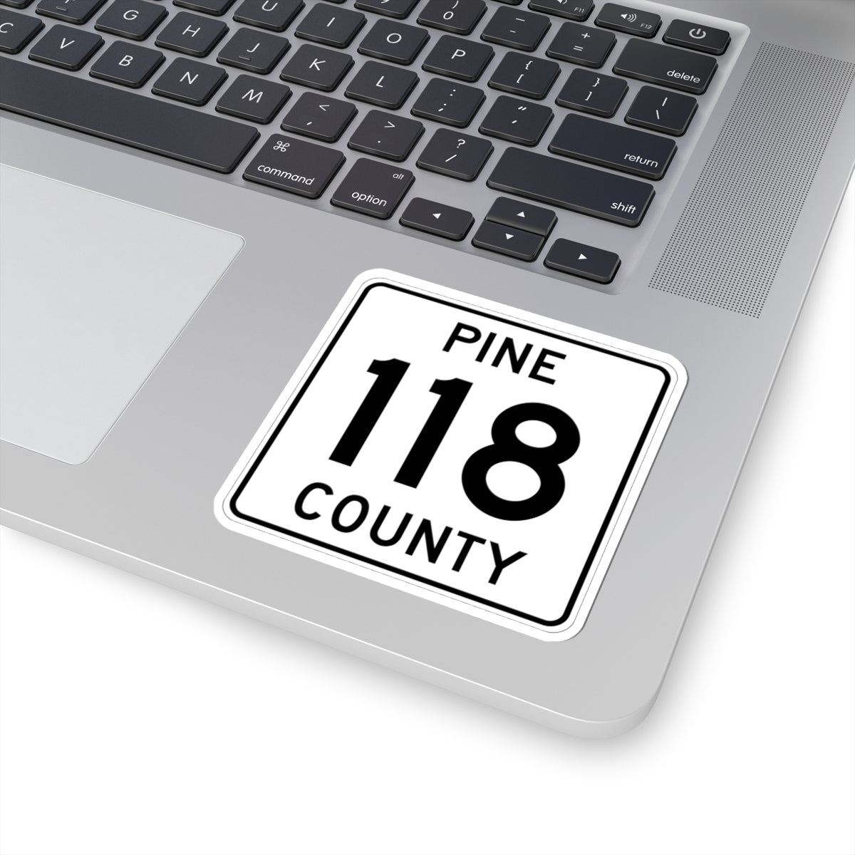 Pine County Route 118 MN (Minnesota) (Road Sign) STICKER Vinyl Kiss-Cut Decal