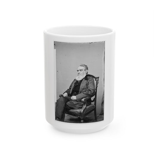 Portrait Of Attorney-General Edward Bates, Officer Of The United States Government (U.S. Civil War) White Coffee Mug