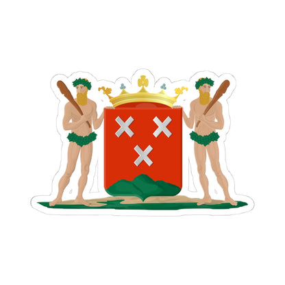 Bergen op Zoom wapen (Netherlands) (Coat of Arms) STICKER Vinyl Kiss-Cut Decal