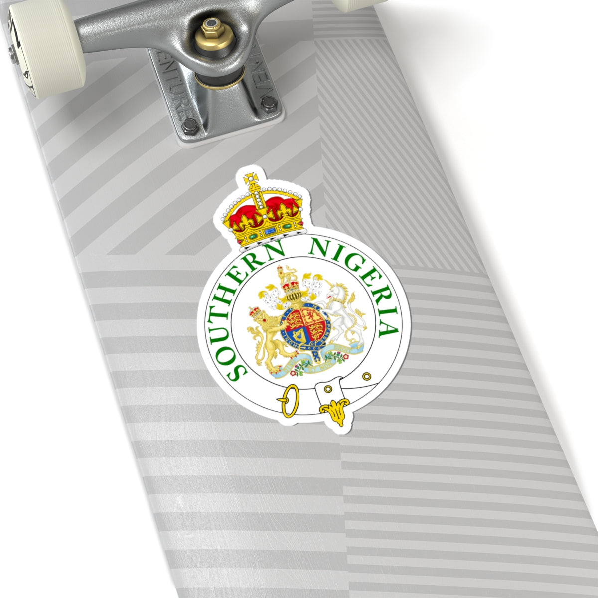 Badge of the Southern Nigeria Protectorate (Niger) (Coat of Arms) STICKER Vinyl Kiss-Cut Decal