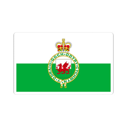 Flag of Wales 1953-1959 (United Kingdom) STICKER Vinyl Kiss-Cut Decal