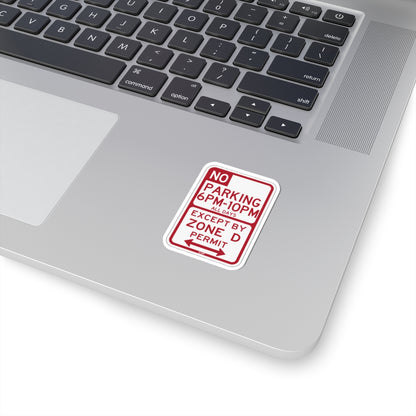 PBOT Road sign P1450D (Oregon) (Road Sign) STICKER Vinyl Kiss-Cut Decal
