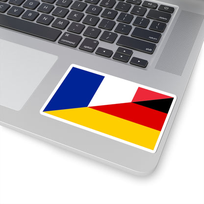 Flag of France and Germany (France) STICKER Vinyl Kiss-Cut Decal