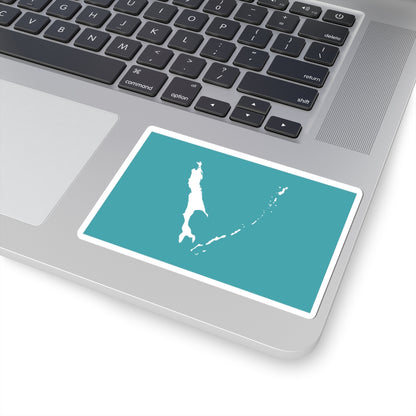 Flag of Sakhalin Oblast (Russia) STICKER Vinyl Kiss-Cut Decal
