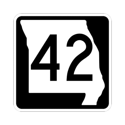 MO-42 (Missouri) (Road Sign) STICKER Vinyl Kiss-Cut Decal