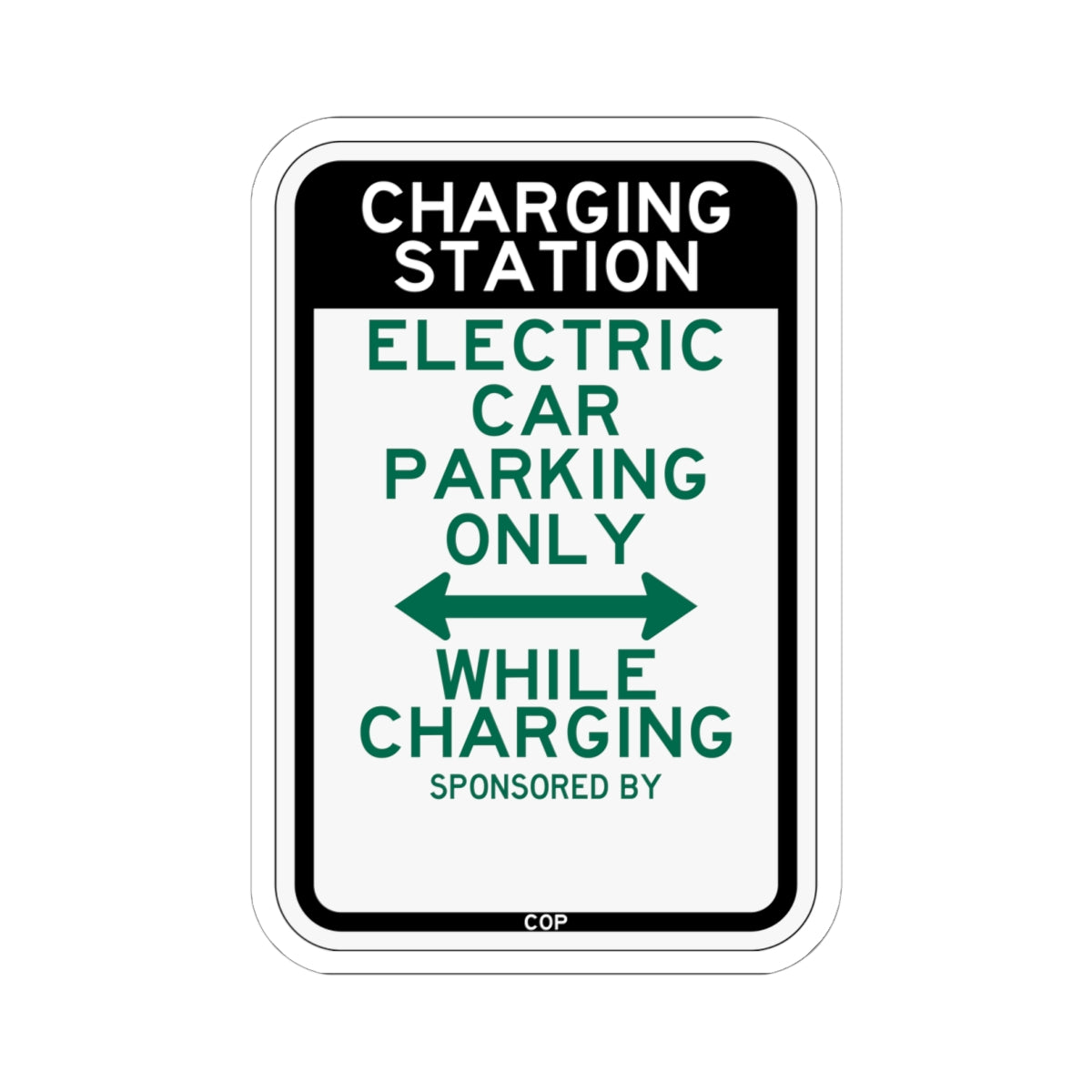 PBOT Road sign P3960 (Oregon) (Road Sign) STICKER Vinyl Kiss-Cut Decal