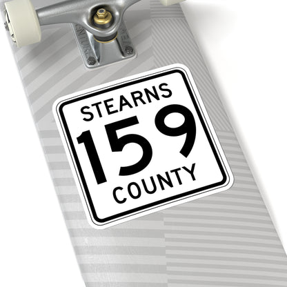 Stearns County Route 159 (Minnesota) (Road Sign) STICKER Vinyl Kiss-Cut Decal