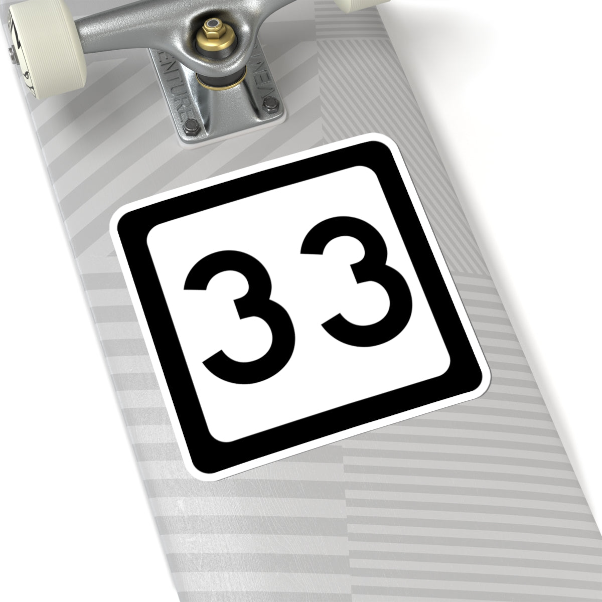 WV-33 (Virginia) (Road Sign) STICKER Vinyl Kiss-Cut Decal