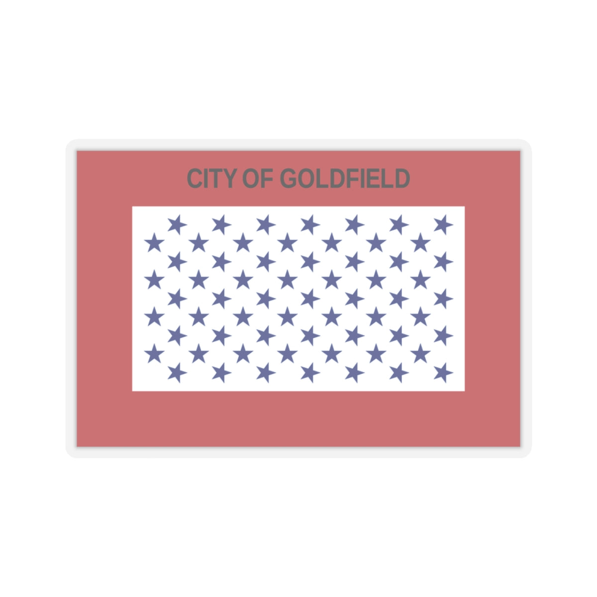 Flag of Goldfield, Colorado - STICKER Vinyl Kiss-Cut Decal