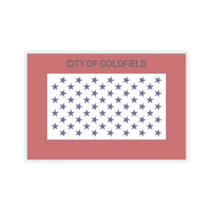 Flag of Goldfield, Colorado - STICKER Vinyl Kiss-Cut Decal