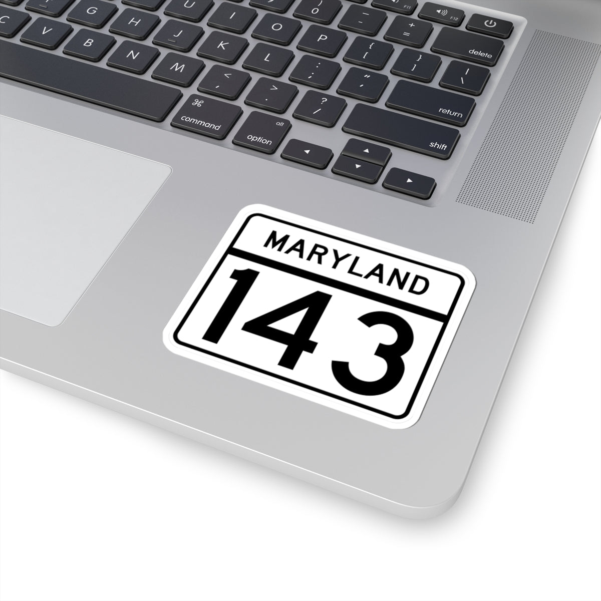 MD Route 143 (Maryland) (Road Sign) STICKER Vinyl Kiss-Cut Decal