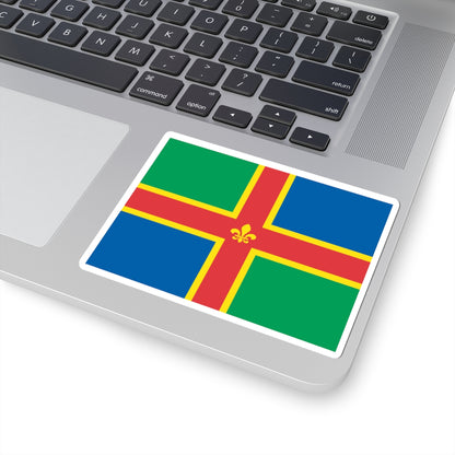 Flag of Lincolnshire (England) STICKER Vinyl Kiss-Cut Decal