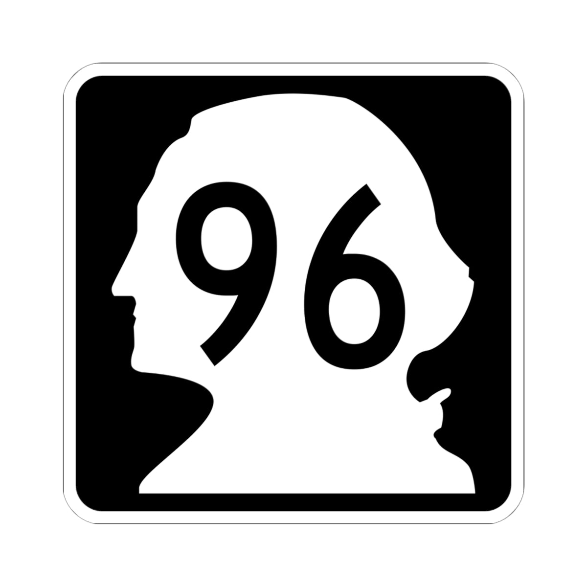 WA-96 (Washington) (Road Sign) STICKER Vinyl Kiss-Cut Decal
