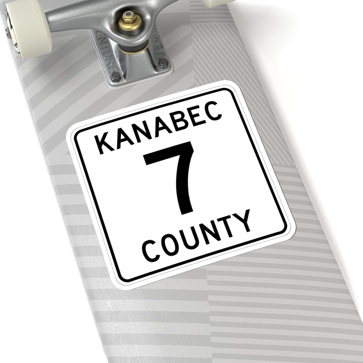 Kanabec County 7 MN (Minnesota) (Road Sign) STICKER Vinyl Kiss-Cut Decal