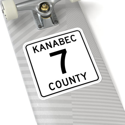 Kanabec County 7 MN (Minnesota) (Road Sign) STICKER Vinyl Kiss-Cut Decal