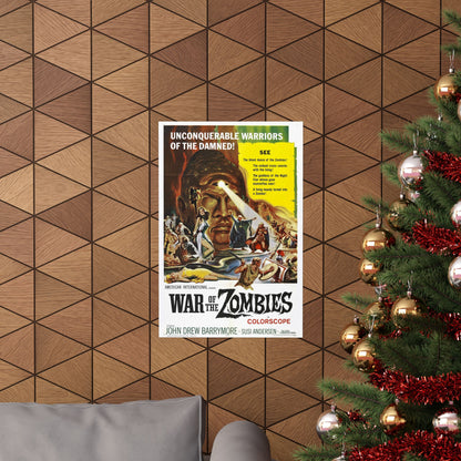 WAR OF THE ZOMBIES (ROME AGAINST ROME) 1964 - Paper Movie Poster-The Sticker Space